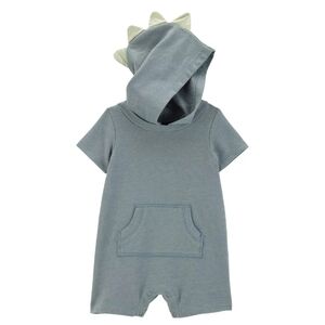 Carter's Baby Boy Gray Hooded Romper